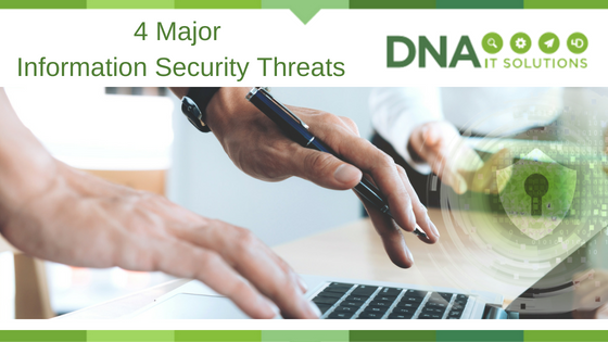 4 information security threats DNA IT Solutions