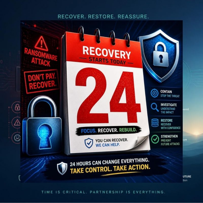 Acording to IBM, average recovery time after ransomware attack is 24 days